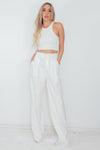 Pleated Wide Leg Pant