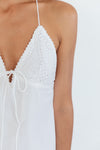 Eyelet Detail Mini Dress
