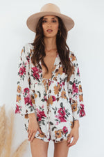 Floral Plunging-V Romper
