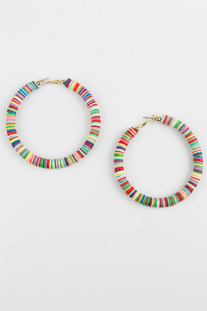 I Would Like Color Hoop Earring - Haute & Rebellious
