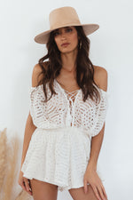 Alina Lace Romantic Romper