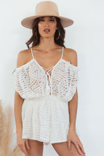 Alina Lace Romantic Romper