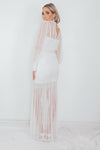 Long Lace Dress - White