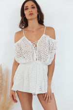 Alina Lace Romantic Romper