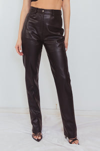 Leather Pants - Black