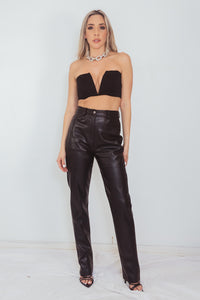 Leather Pants - Black