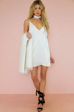 Emma Satin Slip Dress - White (old) - Haute & Rebellious