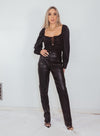 Leather Pants - Black