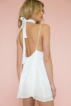 Emma Satin Slip Dress - White (old) - Haute & Rebellious