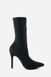 Pointy Sock Boots - Black