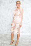 Floral Embroidery Midi Dress - Haute & Rebellious