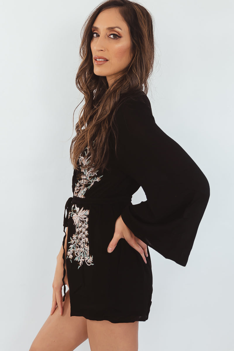 Breath it in Embroidery Romper