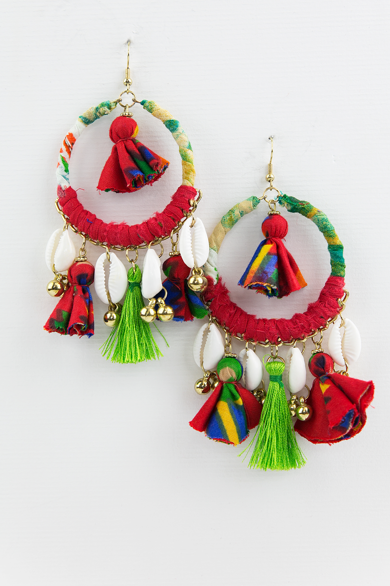 Nice Dream Hoop Earring - Red - Haute & Rebellious