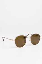 See You Sunday Sunglasses - Gold/Brown - Haute & Rebellious
