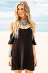 Rayla Off-Shoulder Dress - Black - Haute & Rebellious