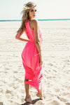 Nuri High-Slit Maxi Dress - Pink - Haute & Rebellious