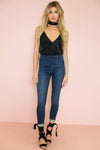 Satin Cami Top - Black