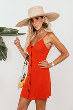 Button-Up Mini Dress