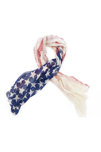 RUGGED AMERICAN FLAG SCARF - Haute & Rebellious