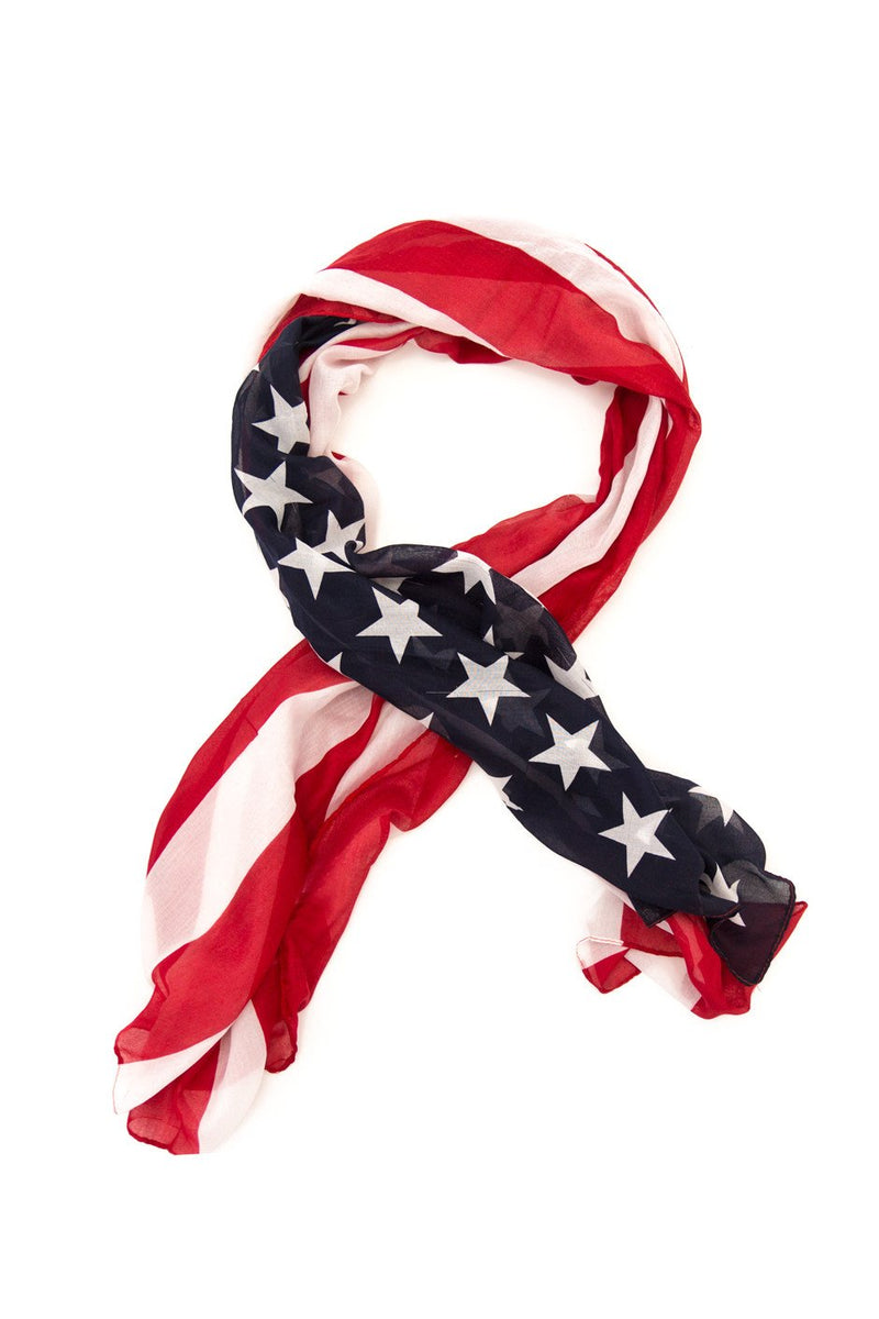 BRIN AMERICAN FLAG SCARF - Haute & Rebellious