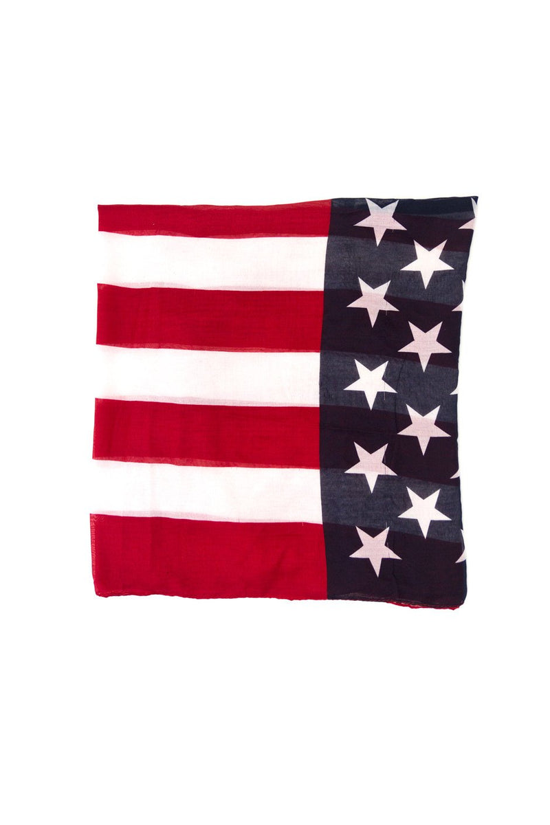 BRIN AMERICAN FLAG SCARF - Haute & Rebellious