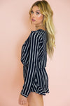 Cross The Line Lace-Up Romper - Haute & Rebellious