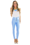 LORIN HIGH WAISTED LEGGINGS - Blue - Haute & Rebellious