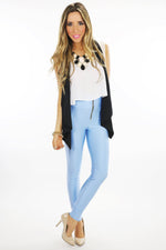 LORIN HIGH WAISTED LEGGINGS - Blue - Haute & Rebellious