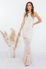 Lace Sleeveless Maxi Dress