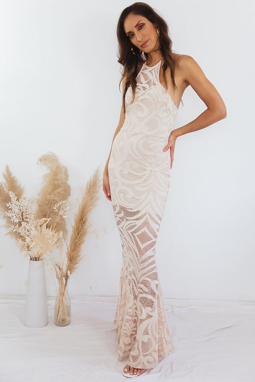 Lace Sleeveless Maxi Dress