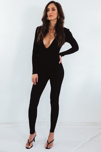 Fitted Ribbed Jumpsuit