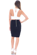 CAIN BANDAGE PENCIL SKIRT - BLACK - Haute & Rebellious