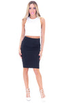 CAIN BANDAGE PENCIL SKIRT - BLACK - Haute & Rebellious