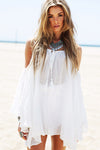 Trya Bell Sleeve Dress - White - Haute & Rebellious