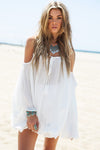 Trya Bell Sleeve Dress - White - Haute & Rebellious