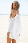 Trya Bell Sleeve Dress - White - Haute & Rebellious