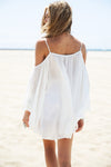 Trya Bell Sleeve Dress - White - Haute & Rebellious