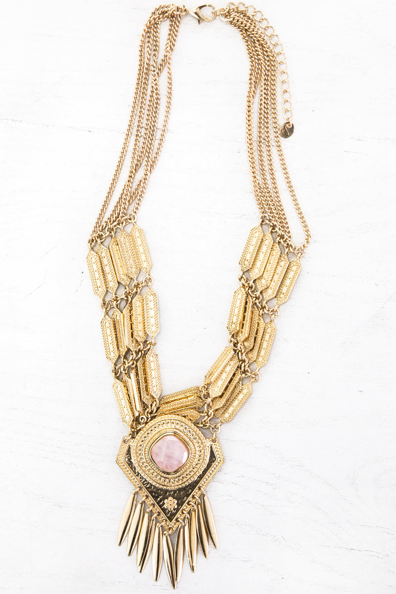 Ralina Metal Fringe Necklace - Haute & Rebellious