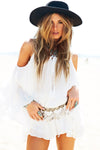 Trya Bell Sleeve Dress - White - Haute & Rebellious