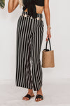 Striped Culotte Pants