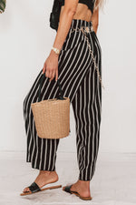 Striped Culotte Pants