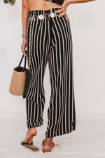 Striped Culotte Pants