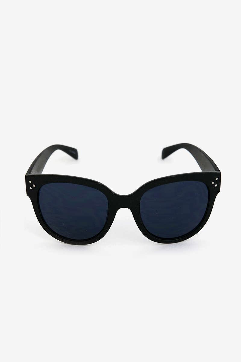 Audrey Round Sunglasses - Black - Haute & Rebellious