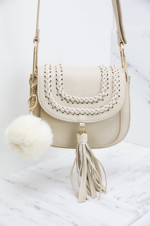 Pom-Pom Key Chain - Ivory - Haute & Rebellious