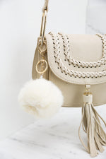 Pom-Pom Key Chain - Ivory - Haute & Rebellious