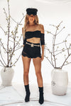 Off-Shoulder Lace Crop Tube Top