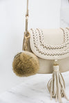 Fur Pom-Pom Key Chain - Brown - Haute & Rebellious