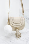 Fur Pom-Pom Key Chain - White - Haute & Rebellious