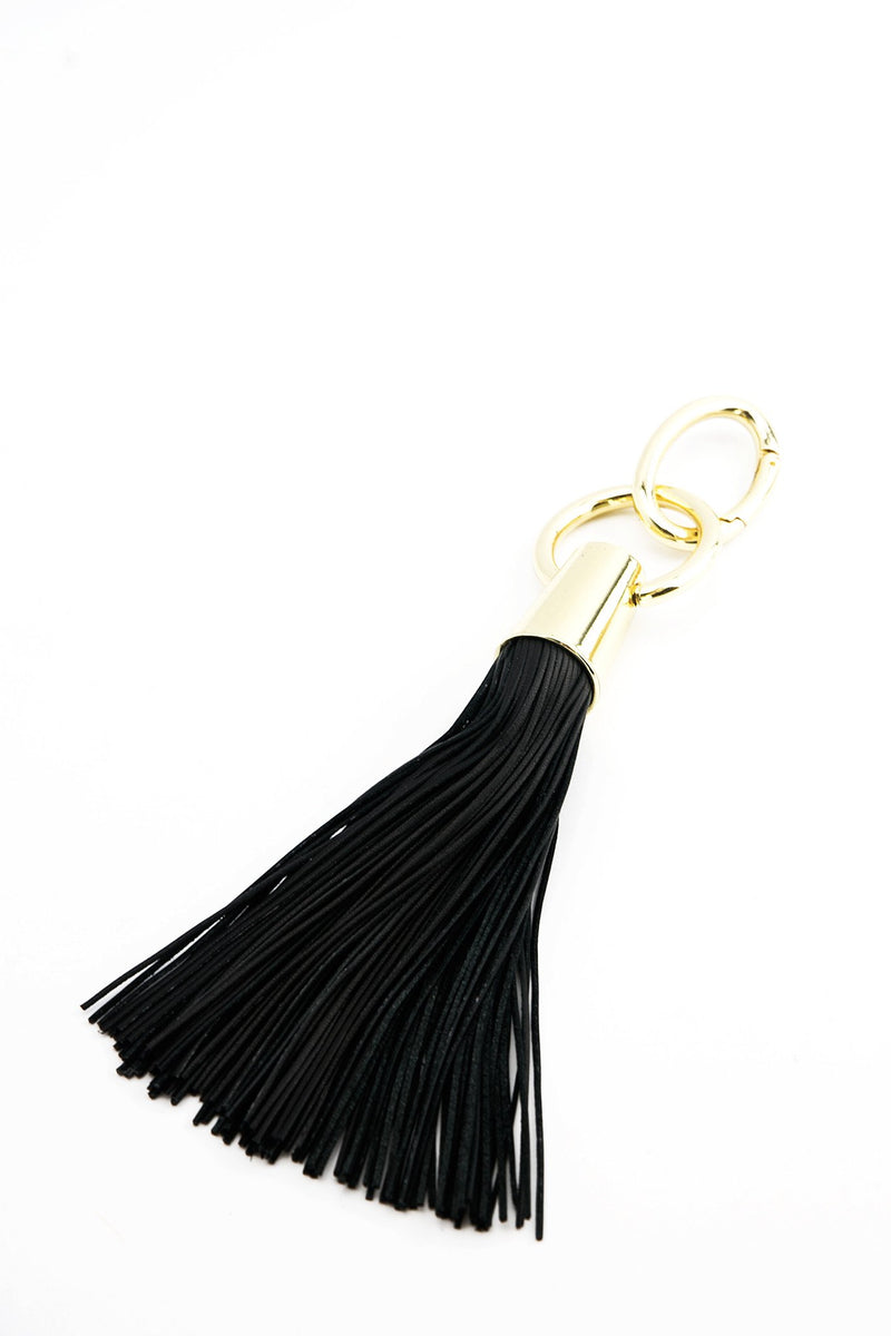 Clea Leather Fringe Key Chain - Haute & Rebellious