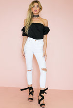 Fiesta Queen Off-Shoulder Top - Black /// Only 1-S Left /// - Haute & Rebellious